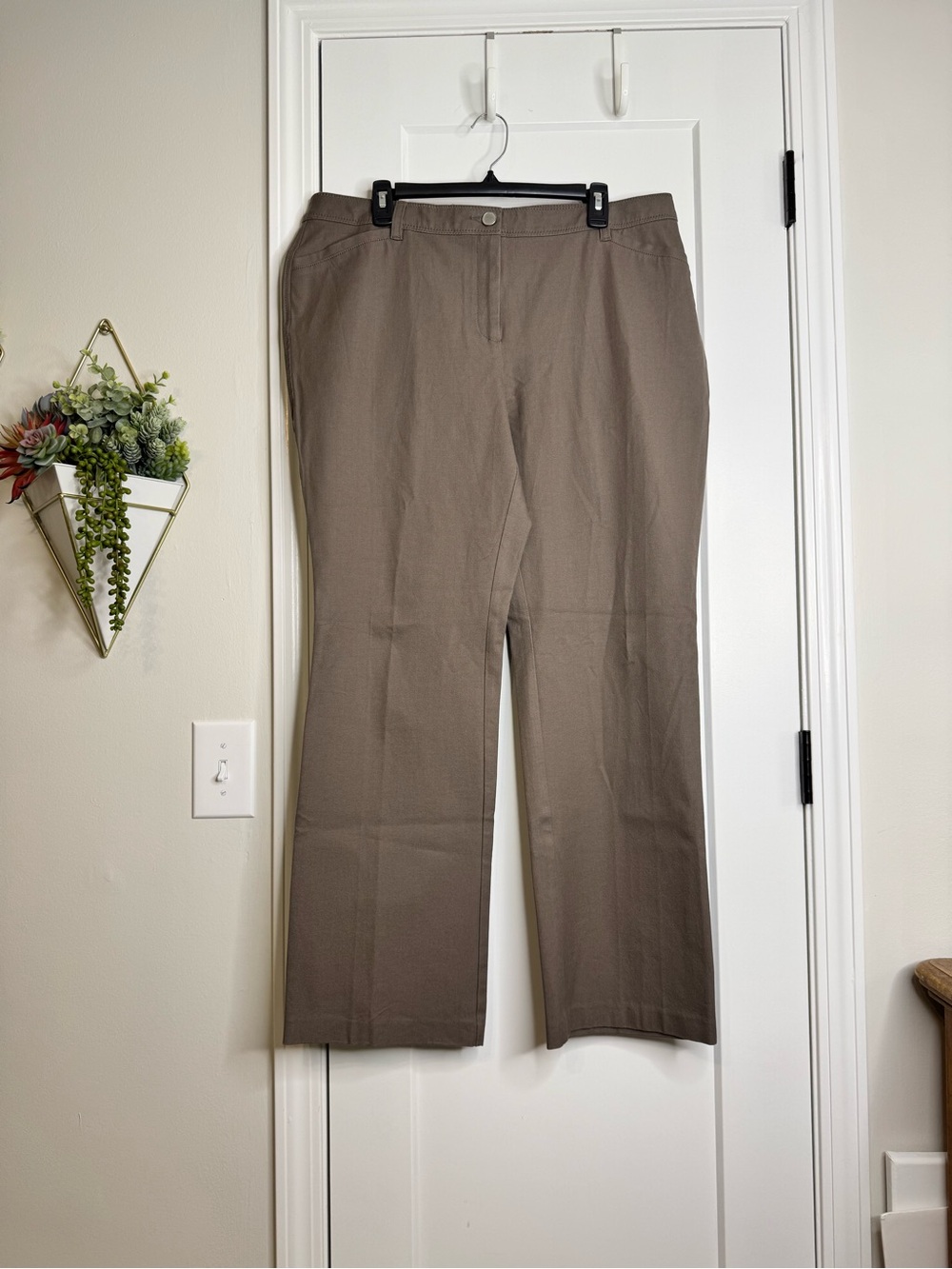 Chico’s Dark Taupe Stretch Denim Jeans